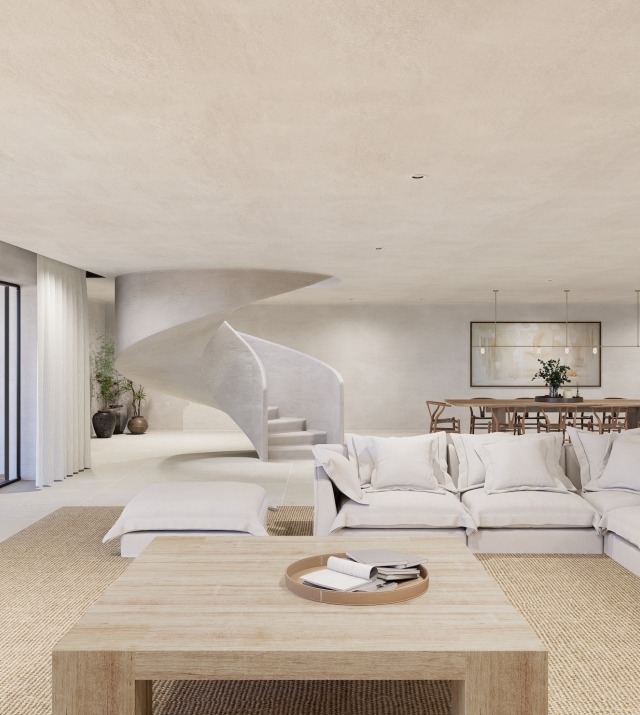 Resa Estates Ibiza for sale te koop can Furnet zicht op zee te koop living 3.jpeg